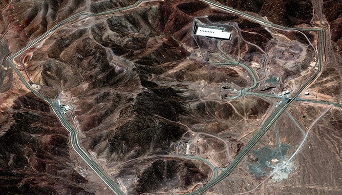 A satellite image shows the Fordow nuclear facility in Iran in this handout image dated June 14, 2025. — Reuters