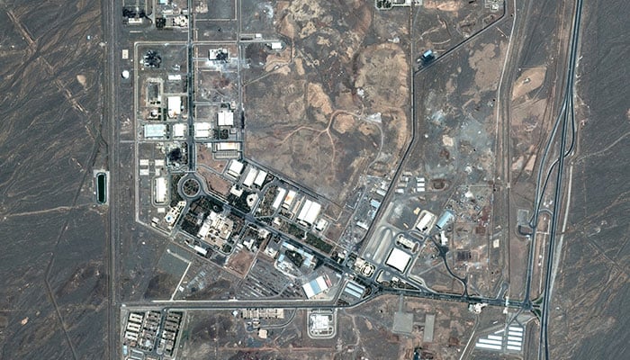 A satellite image shows the Natanz nuclear facility in Iran after airstrike in Iran in this handout image dated June 15, 2025. — Reuters