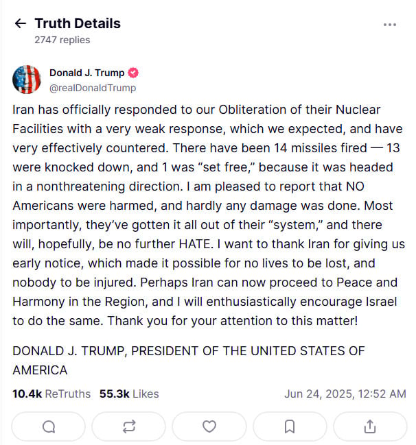 Irans Araqchi says if Israel stops attacks on Iran, Tehran has no intention of responding