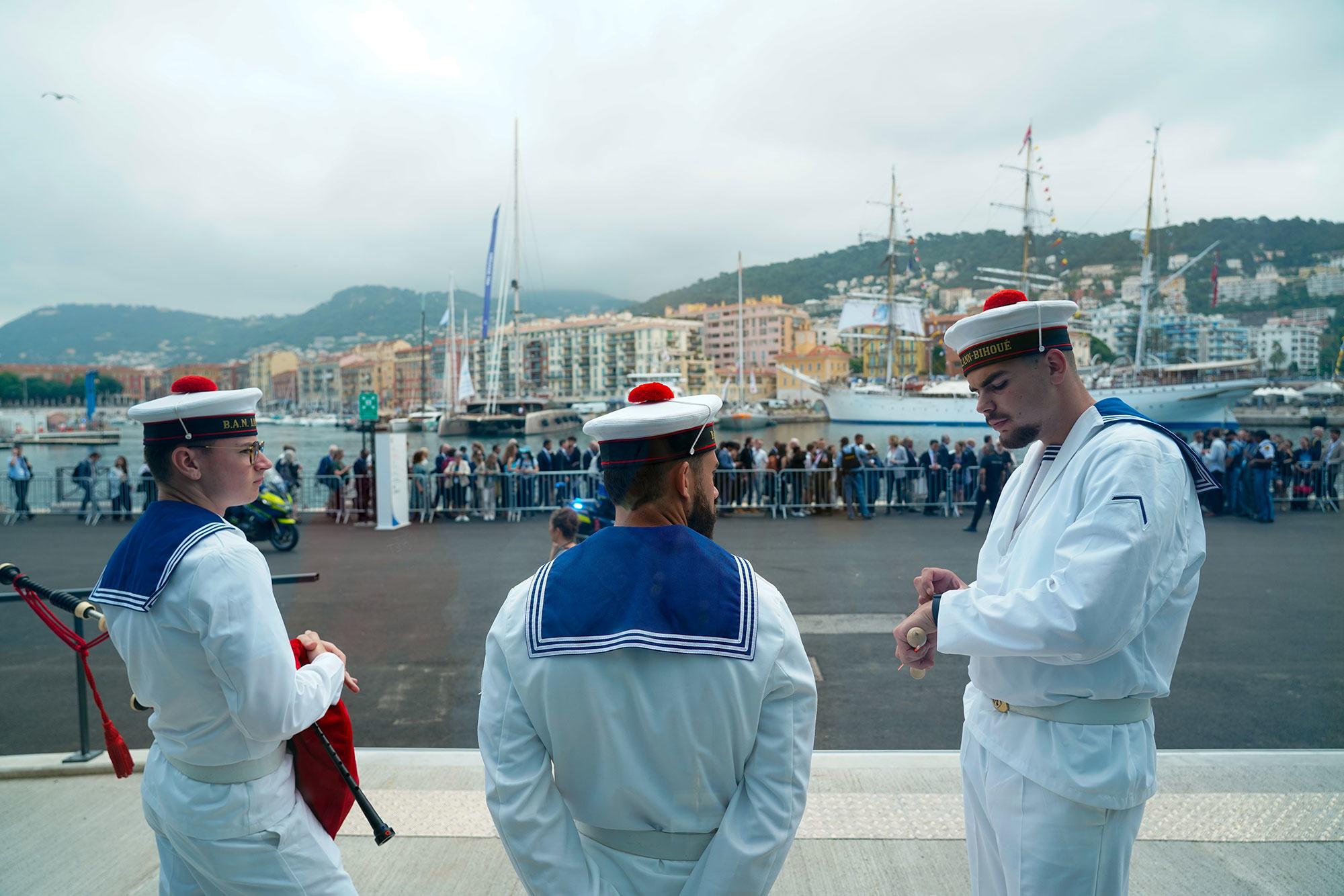 Port Lympia, Nice’s historic marina, now transformed into a secured diplomatic zone known as the Blue Zone for UNOC3. Port Lympia, Nice’s historic marina, now transformed into a secured diplomatic zone known as the Blue Zone for UNOC3.