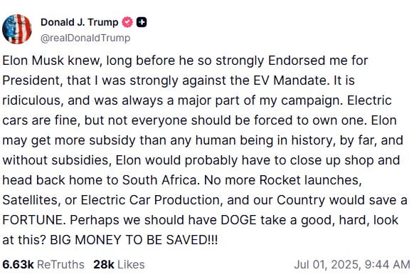 Well have to look: Trump hints at deporting Musk amid clash over spending bill