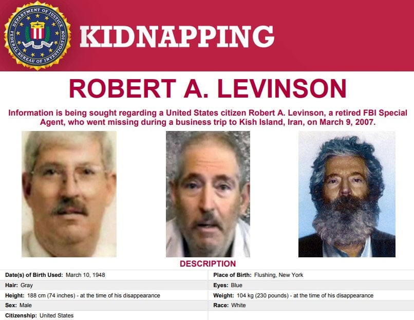 Poster of  Special Agent Robert A Levinson. — FBI