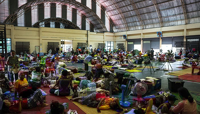 eople rest inside a shelter, after Thailand and Cambodia exchanged heavy artillery in Surin, Thailand on July 25, 2025. — Reuters