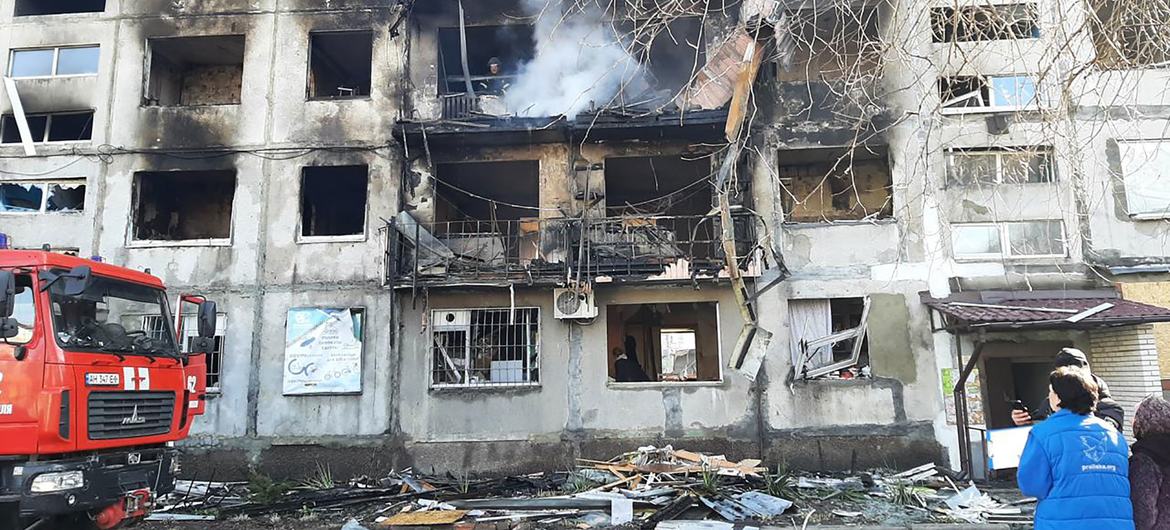 The Donetsk region of Ukraine has been heavily bombed during the war.
