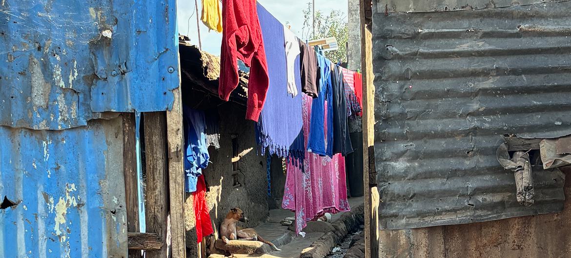 The Mathare slum in Nairobi houses 500,000 people within 5 square kilometres.