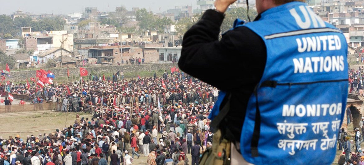 UN special political missions in post‑conflict settings, such as the mission in Nepal (UNMIN, 2007-11) help maintain stability, dialogue and support democratic processes.