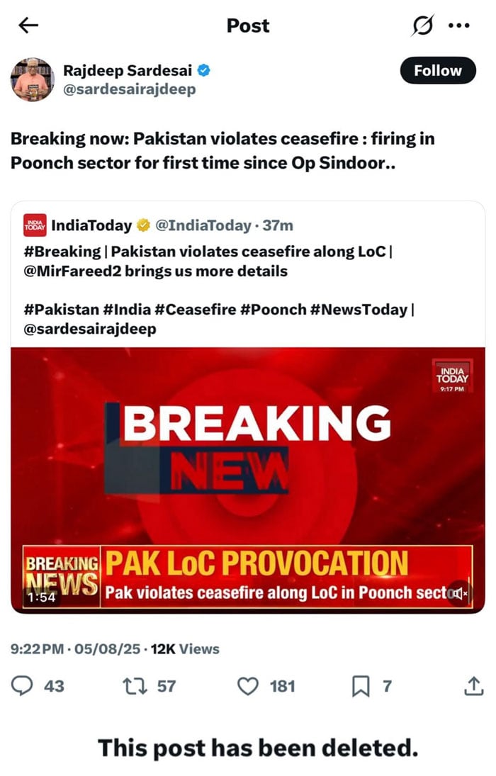 No ceasefire violation by Pakistan, Indian army rejects countrys media reports