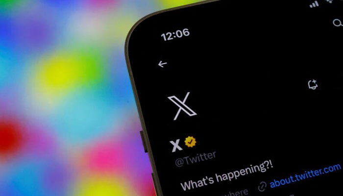 X logo on a cellphone. — Reuters/File