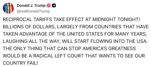 — Truth Social@realDonaldTrump