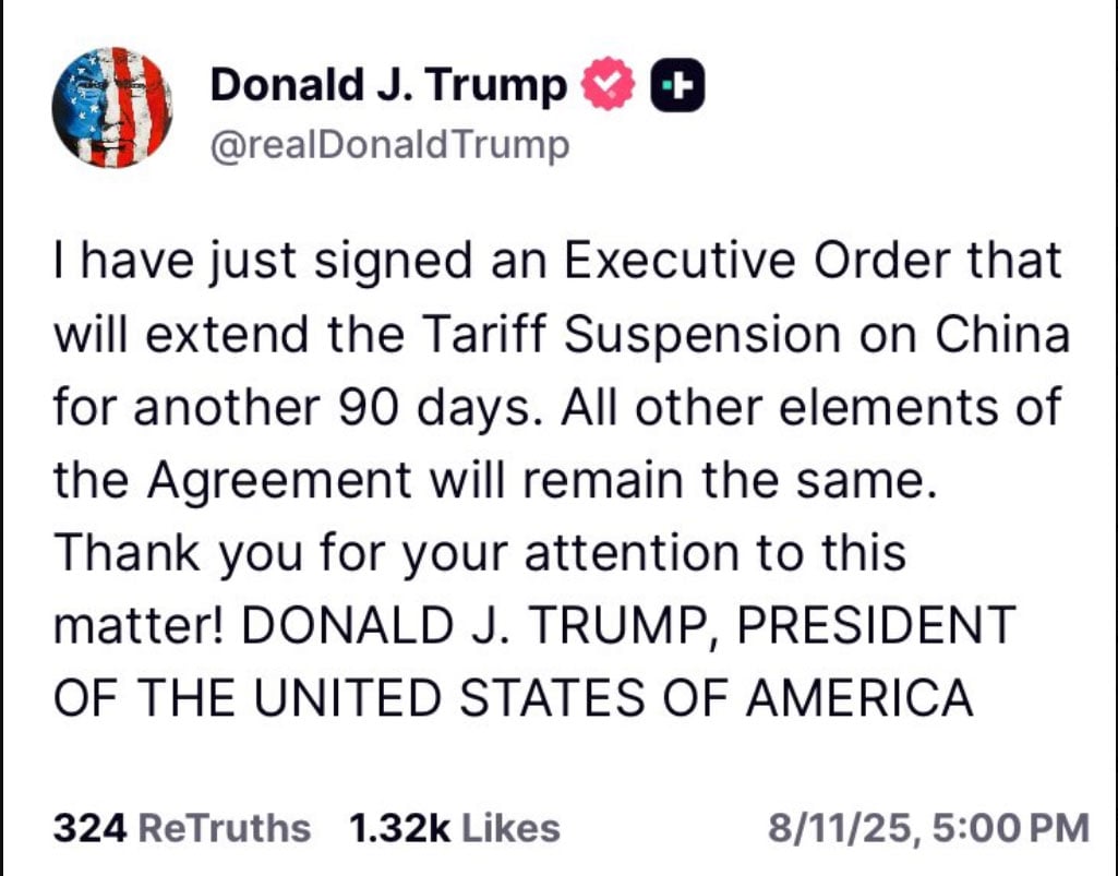 China reciprocates US move to pause tariffs by another 90 days