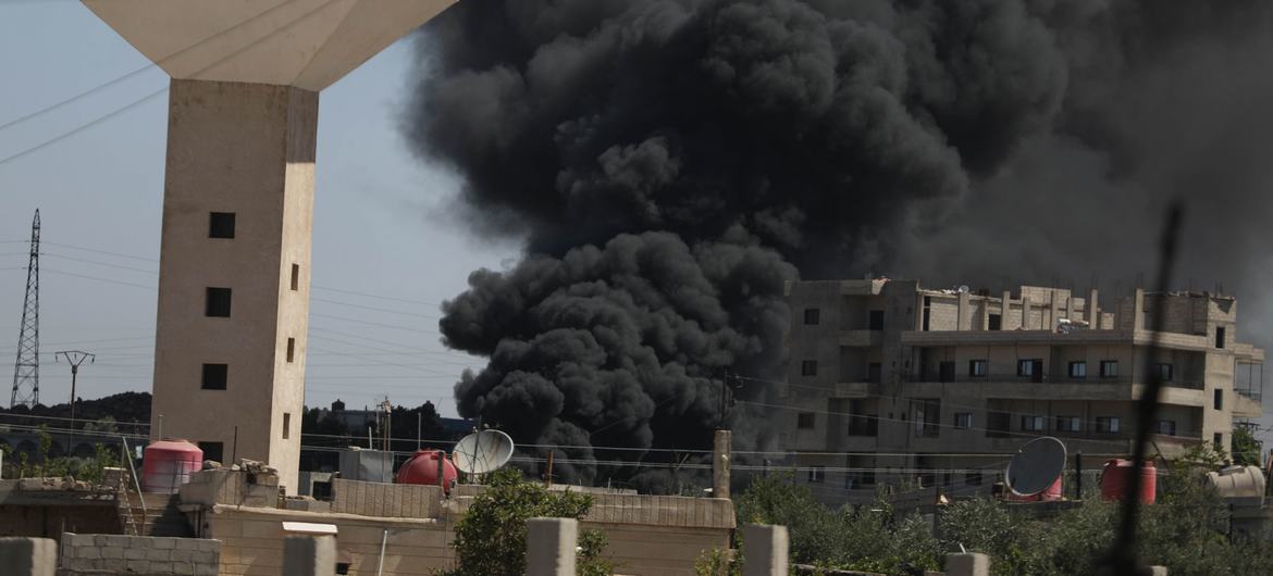 Hostilities erupt in Sweida in July 2025. (file)