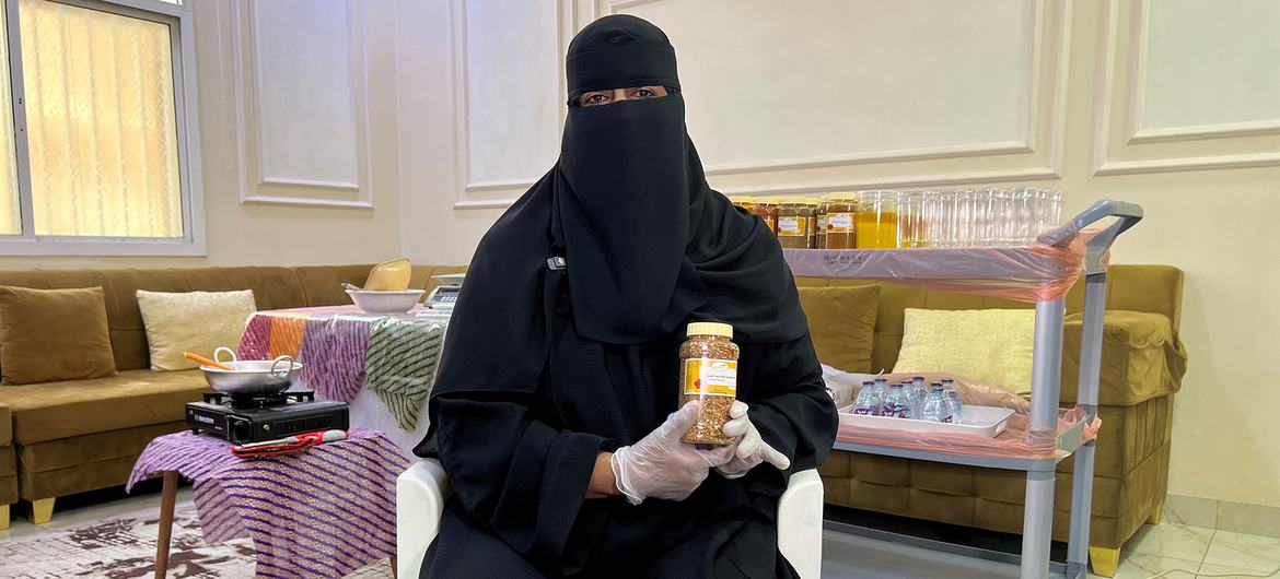 Noora Khalid Musaifer received trainings to become a successful entrepreneur.