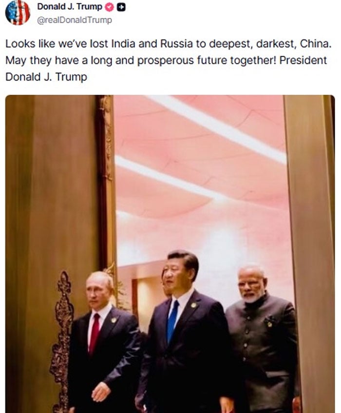 — Screengrab via Truth Social.