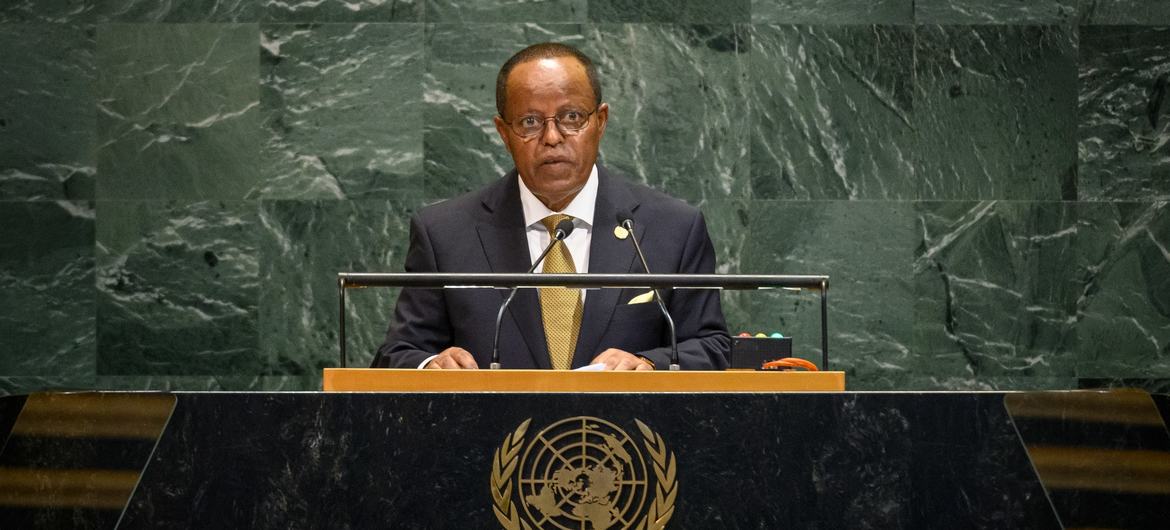 President Taye Atskeselassie Amde of Ethiopia, addresses the general debate of the General Assembly’s 80th session.