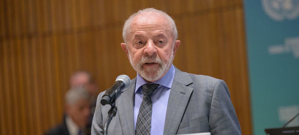 President Luiz Inácio Lula da Silva of Brazil addresses the Climate Summit 2025, a high-Level special event on Climate Action.