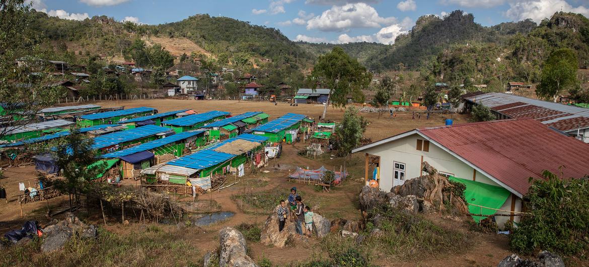 Displacement camp in Kayah (Karenni) State, eastern Myanmar. Ongoing conflict has left millions across the country in urgent need of aid. (file photo)
