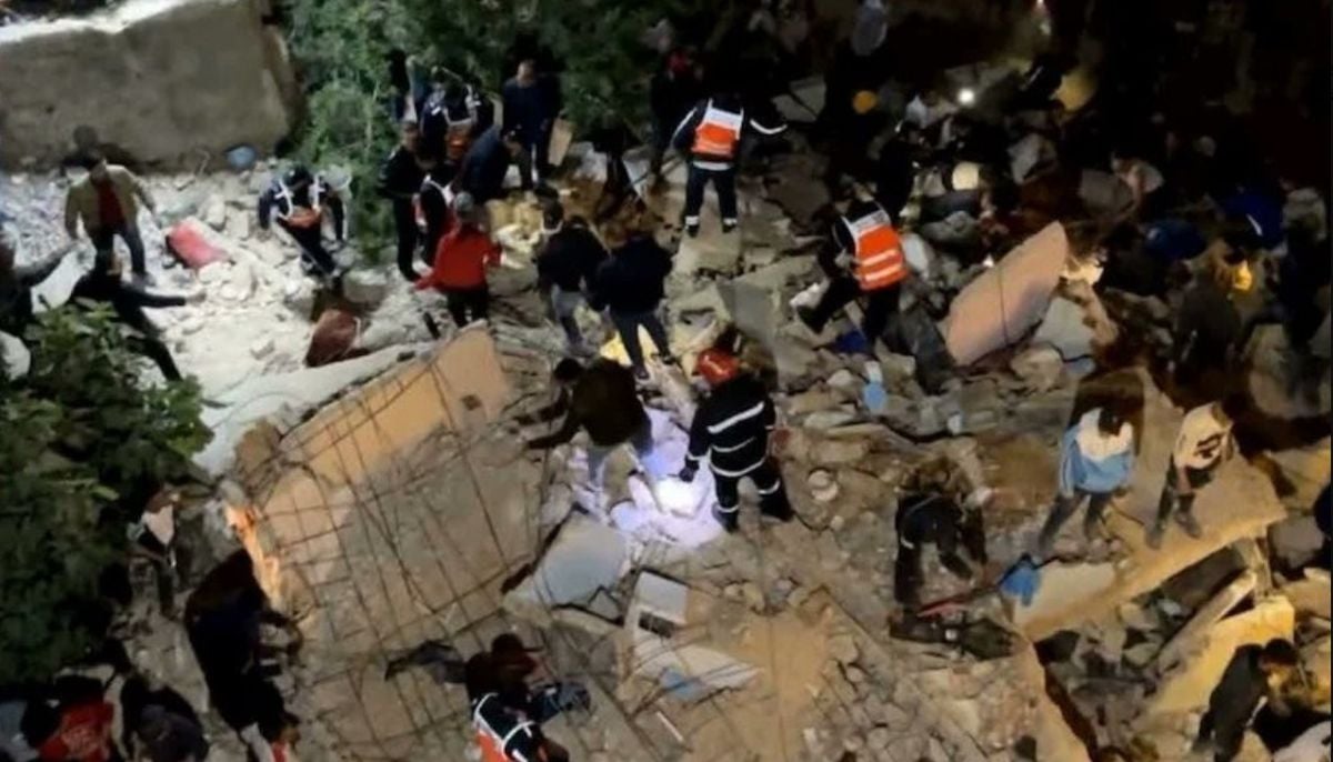 Two adjacent four-story buildings collapsed in Fez, Morocco; search and rescue operation continues
