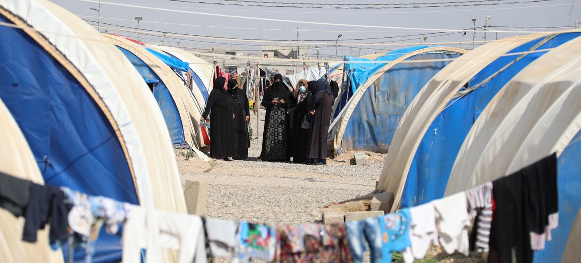 At Jeddah Rehabilitation Centre, Iraq, the UN Secretary-General met returnees from the Al-Hol camp in northeast Syria, where many Iraqi, Syrians, and third-country nationals – mainly women and children – remain stranded. (2023)