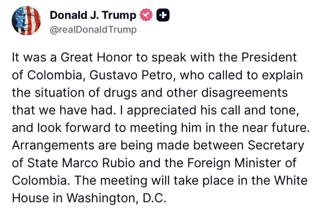 Trump invites Petro amid unexpected thaw; White House visit planned