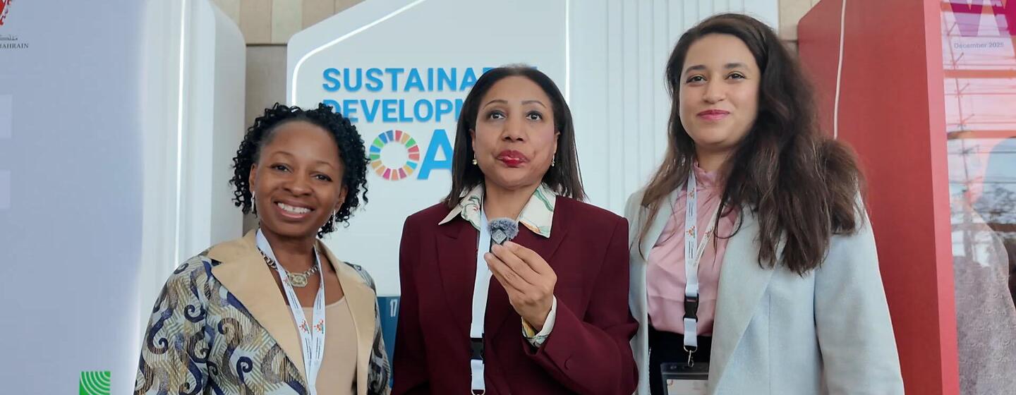 From left to right: Tosin Arwejulo, CEO of Leadership Excel Consultancy and a Nigerian-American entrepreneur based in Bahrain, and Doris Martin, CEO of DMartin Consultancy in Bahrain(In the middle).