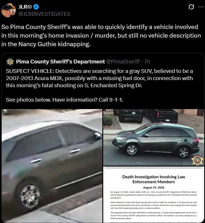 Nancy Guthrie update: Pima County’s handling of her case and another raises fresh questions